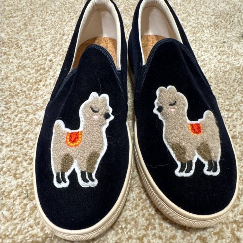 Soludos Navy Alpaca Slip on Sneakers